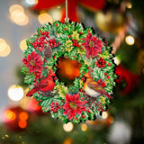 Adornos de madera con guirnalda de cardenal navideño de G. Debrekht - 8611070