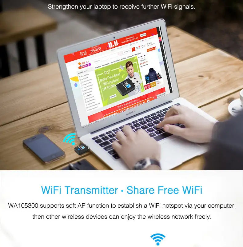 WIFI wireless receiver mini wireless card - Lootquake
