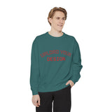 Customizable Unisex Garment-Dyed Sweatshirt, Personalized Gift, Cozy Streetwear, Casual Outfit, Unique Design Sweatshirt