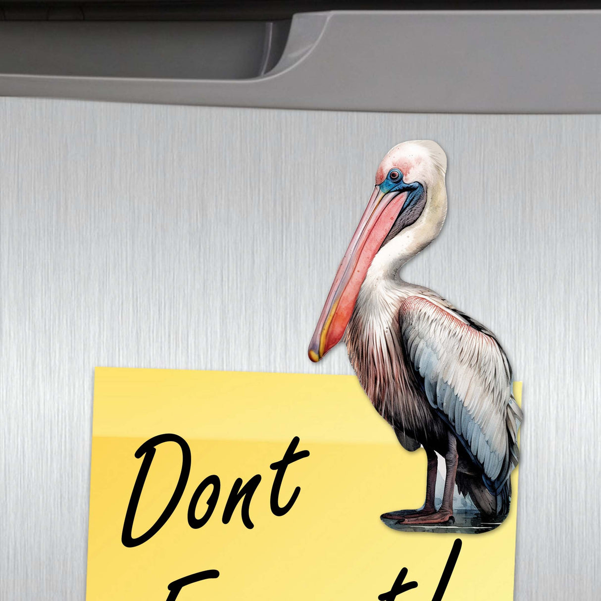 Pelicans Decorative Wooden Magnets Set of 6 by G. Debrekht - Coastal Decor - 8090014G-S6