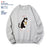 Women's Fashionable Solid Color Printed Long Sleeved Sweatshirt - Lootquake