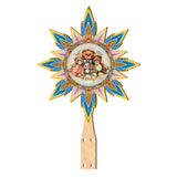 Adorno de madera para la punta del árbol de Navidad "Somos la Familia", de Jamie Mills-Price - Decoración navideña - 89520-MP