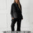 Women's Fashionable Casual Solid Color Long Sleeved Sweatshirt Set - Lootquake