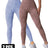 2 Pieces High Waist V Back Yoga Pants Tummy Control Running Workout Tight - Lootquake