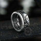 1896 Morgan Dollar Pattern Alloy Ring