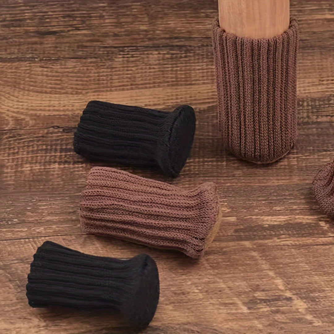 Juego de 24 protectores de lana elásticos para patas de mesa y silla, antideslizantes, para muebles, diámetro desde 0,5 cm.