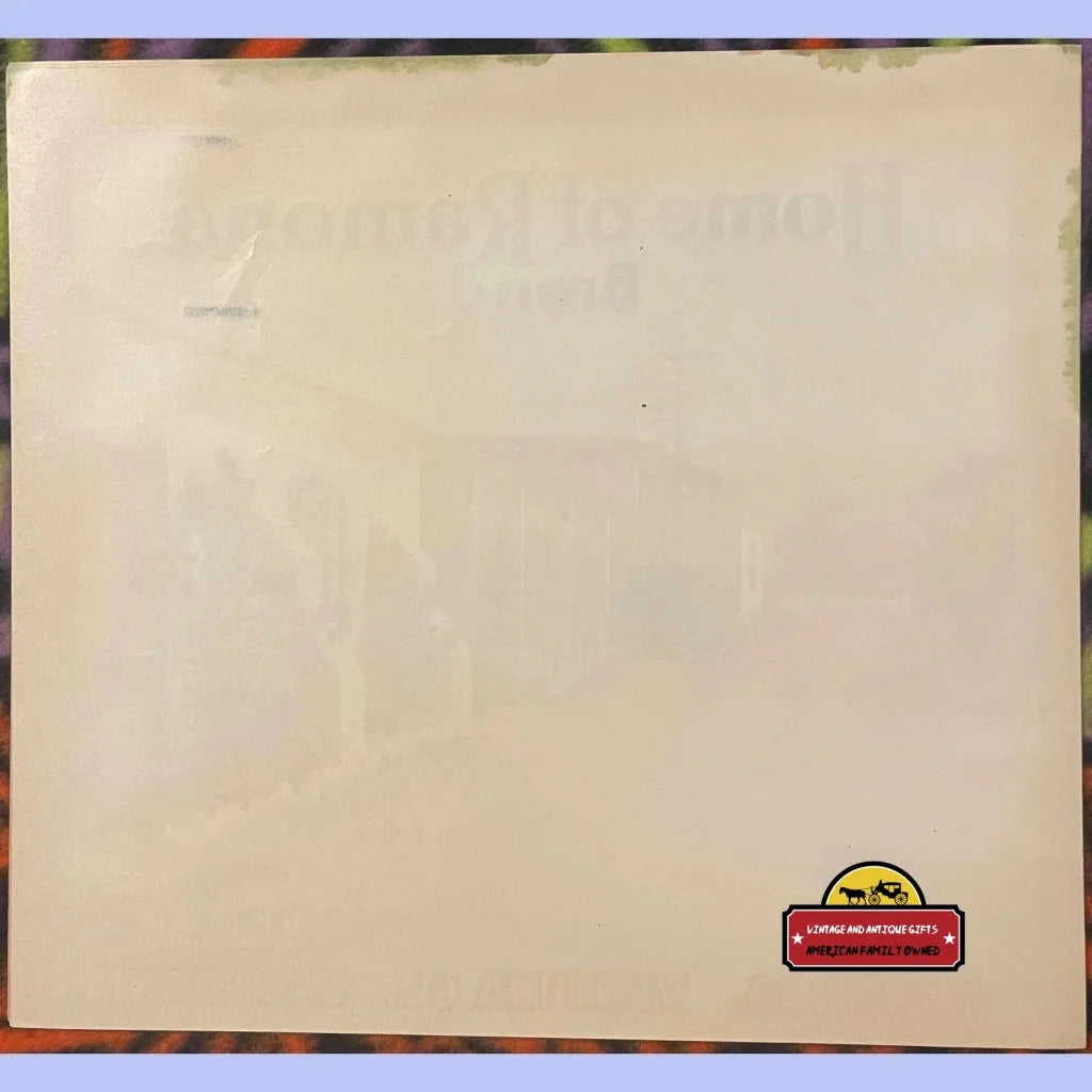 Discover the Enchanting 1900s Ramona Crate Label Collectible