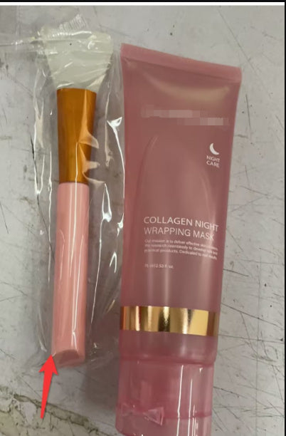 Face Night Mask Collagen Wrapping Mask Natural Ingredients Firming Elasticity & Hydration Anti-wrinkle For Skin Care - Lootquake