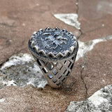 1910 St. George Stainless Steel Coin Ring