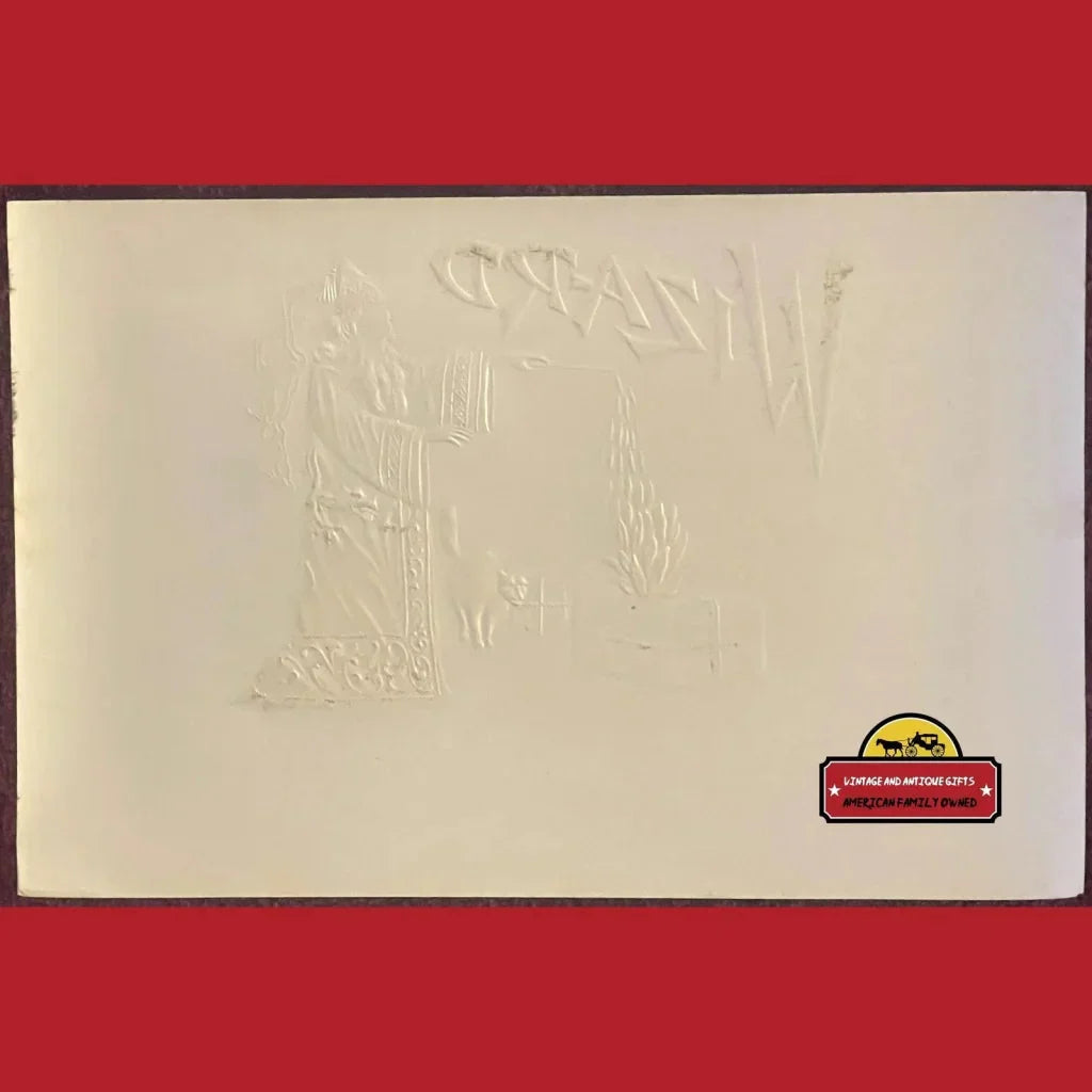 Rare 1910s Wizard Gold Embossed Cigar Label Unveils Vintage Charm