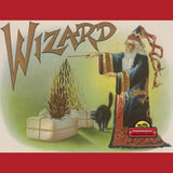 Rare 1910s Wizard Gold Embossed Cigar Label Unveils Vintage Charm