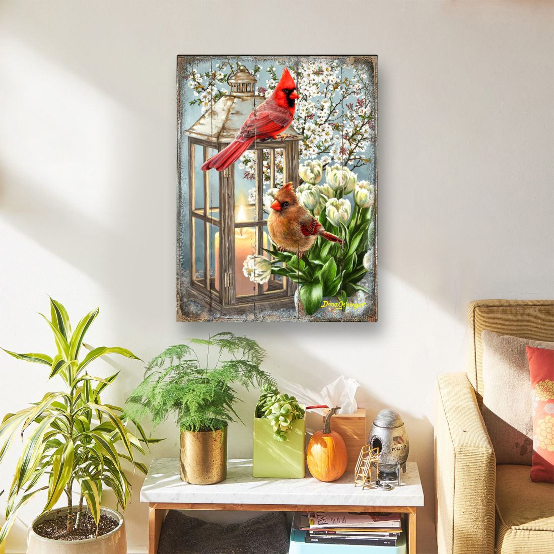 Arte mural de madera con pájaros de D. Gelsinger - Decoración de vida silvestre - 95670B-DG