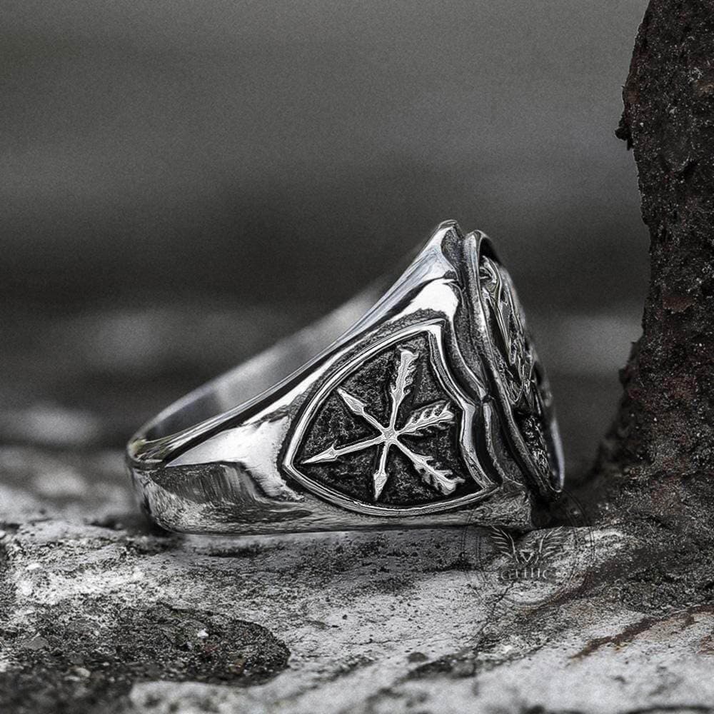 Anillo de calavera de acero inoxidable Hobo Nickels Liberty de 1936