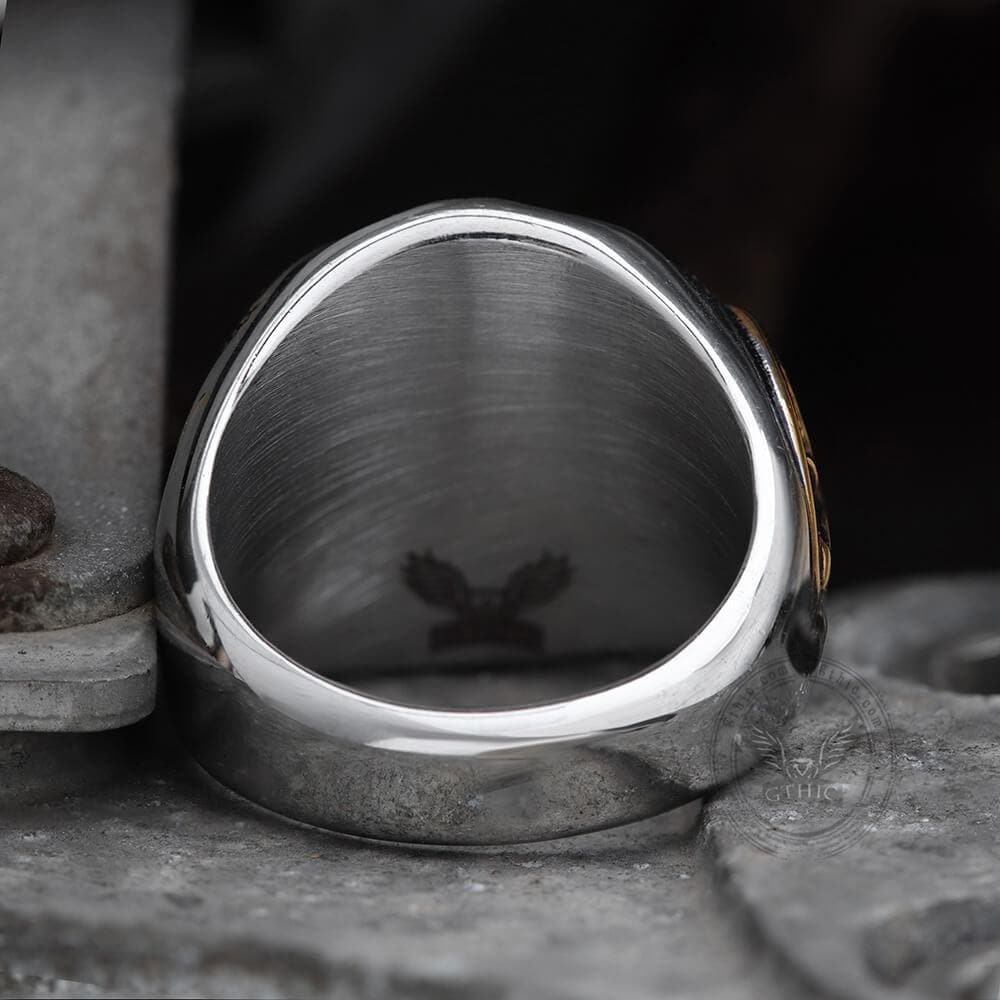 Anillo de calavera de acero inoxidable Hobo Nickels Liberty de 1936