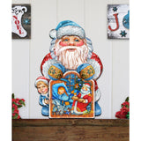 Christmas Night Christmas Door Decor by G. DeBrekht - Christmas Santa Snowman Decor - 8119173H