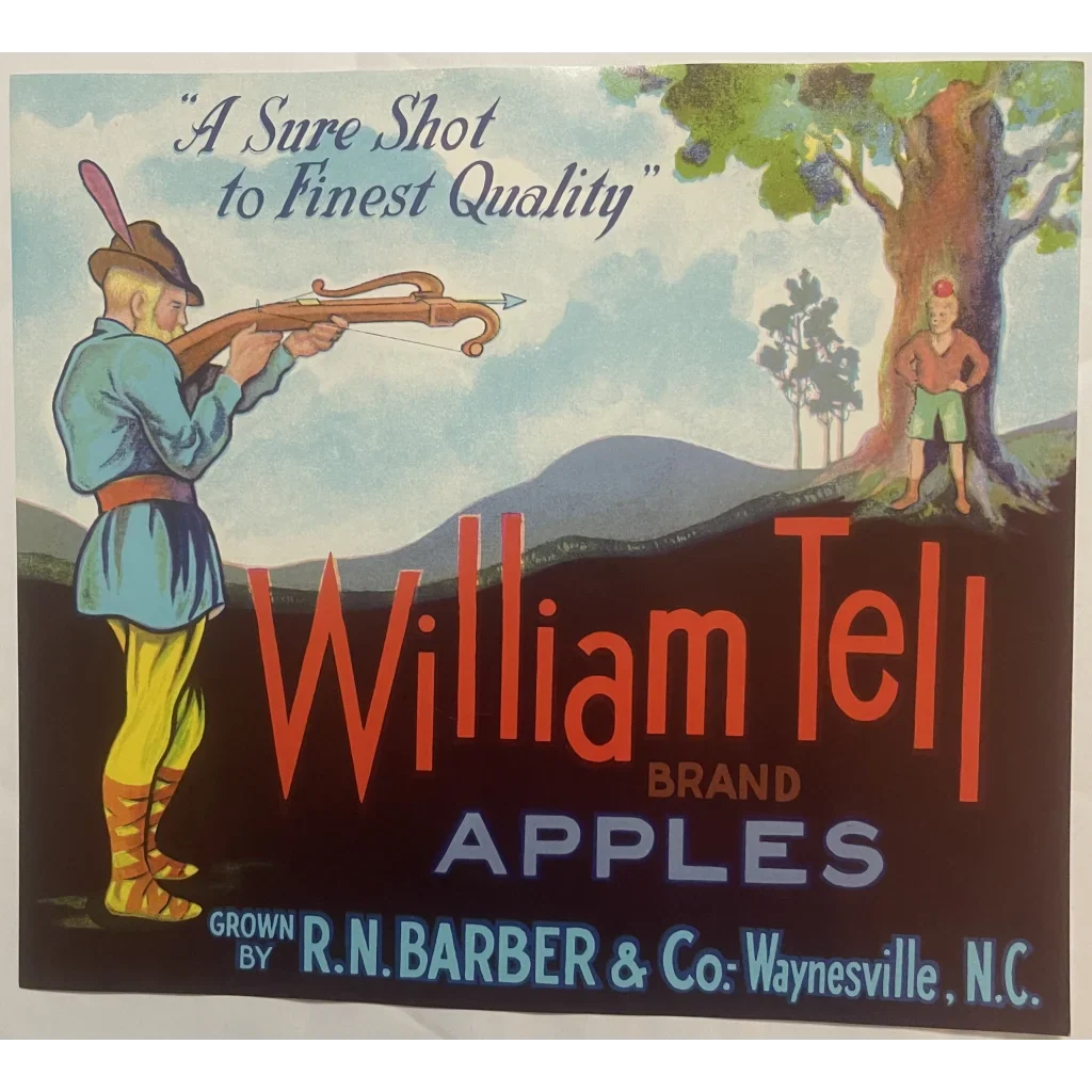 Rare 1950s Vintage William Tell Crate Label Unearths History