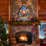 Decoración navideña para puerta con Papá Noel en un avión de G. DeBrekht - Decoración navideña con muñeco de nieve de Papá Noel - 8112170H