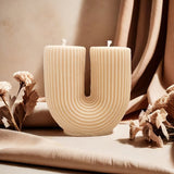 1pc 200g U-shaped Aesthetic scented candle for holiday birthday gift or home decor