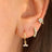 Brass Real Gold Plating Inlaid Zircon Geometric Flower Three-piece Set - Lootquake