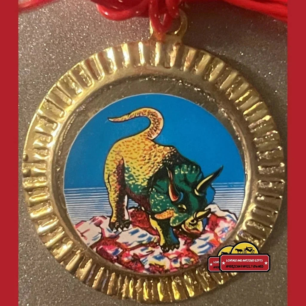 Rare Vintage Tin Dinosaur Charms from the 1980s