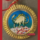 Rare Vintage Tin Dinosaur Charms from the 1980s