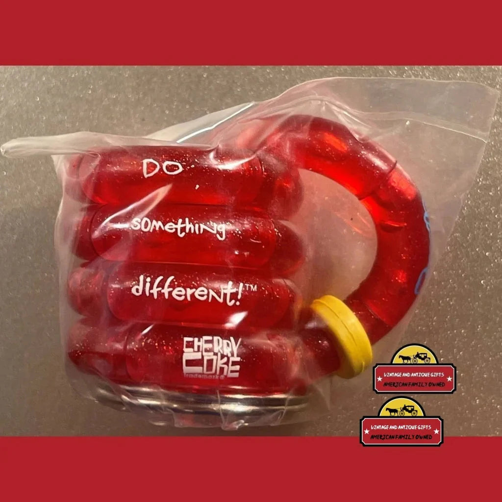 Rare 1981 Vintage Cherry Coke Keyring Fidget Unopened Collectible