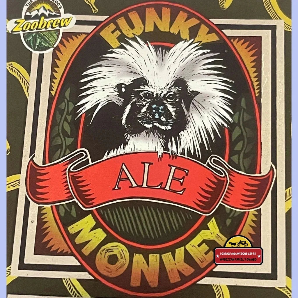 Rare Funky Monkey Ale Label From Denver Zoo's 90s Brewery