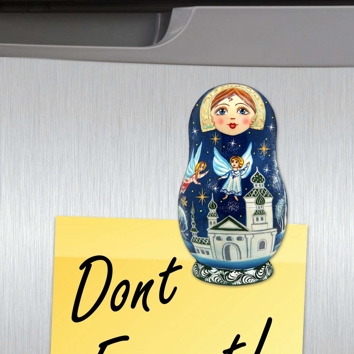 Nested Dolls Decorative Wooden Magnets Set of 6 by G. Debrekht - Christmas Decor - 8090130G-S6