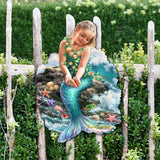 Mermaid Coastal Door Decor by D. Gelsinger - Coastal Holiday Decor - 8141112H-1611