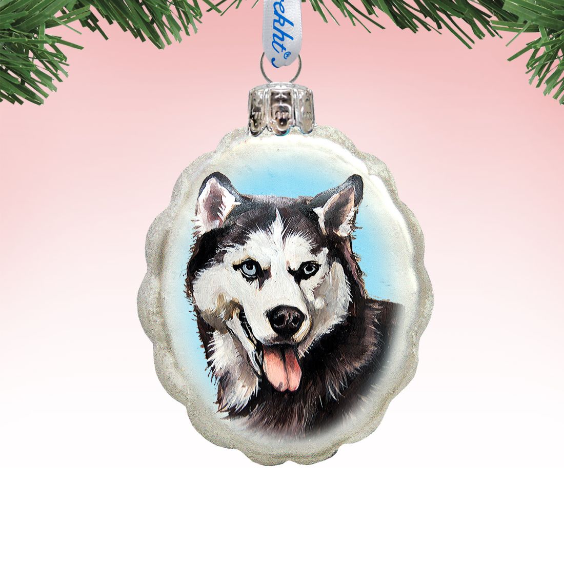 Adorno de cristal de mercurio de husky siberiano de G. DeBrekht - Decoración para perros y gatos - 774013