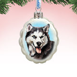Adorno de cristal de mercurio de husky siberiano de G. DeBrekht - Decoración para perros y gatos - 774013