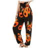 Women's Striped Digital Floral Print Casual Jumpsuit