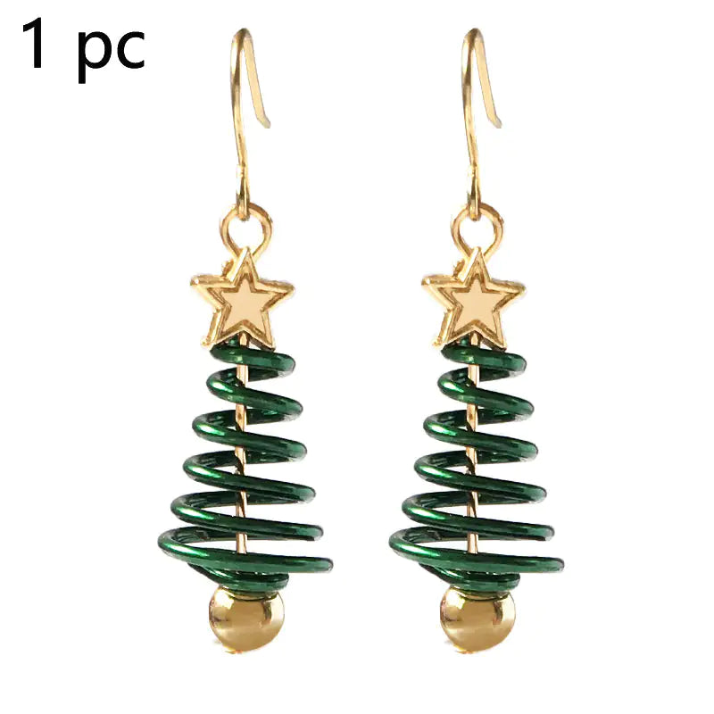 Christmas Earrings Tree Star DIY Earrings - Lootquake