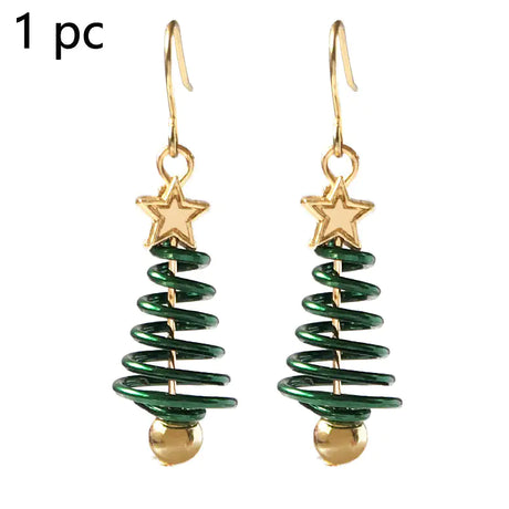 Christmas Earrings Tree Star DIY Earrings - Lootquake