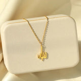 Personalized Letter Love God Patience in Arabic Necklaces Women - Lootquake