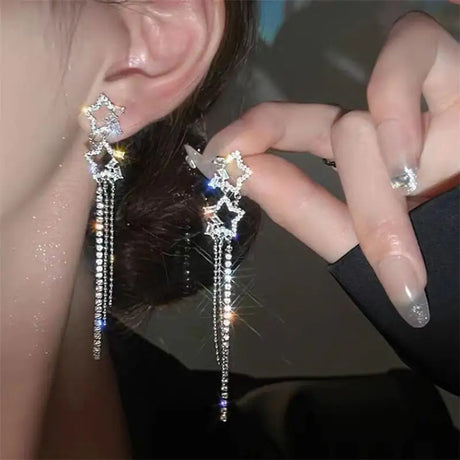 XINGX Water Drop Tassel Earrings Earrings Simple - Lootquake