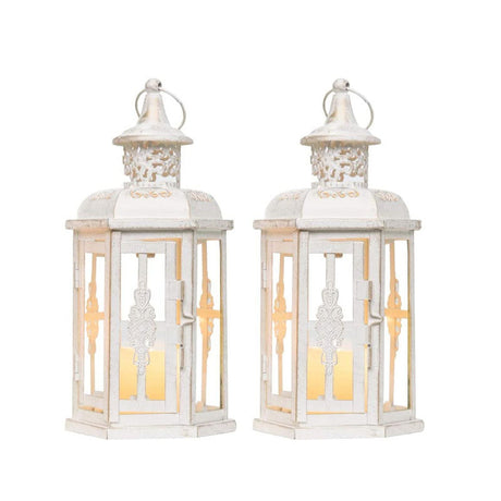 10 inch High Vintage Style Hanging Lantern（Set of 2 ）-1