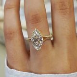 Diamond-studded Ring Women's Design Water Drop Pear Shape - Lootquake