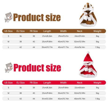 Cat Christmas Outfits, Dog Cat Santa Claus Outfit, Soft And Thick Xmas Cape With Hat, Christmas Cat Dog Costume Pet Cape, Cat Christmas Costumes For Cats, Medium Cat Cape For Cats - Lootquake