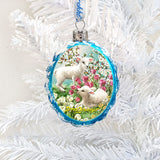 Easter Lambs Mercury Glass Ornament by D. Gelsinger - Easter Spring Decor - 778112-DG