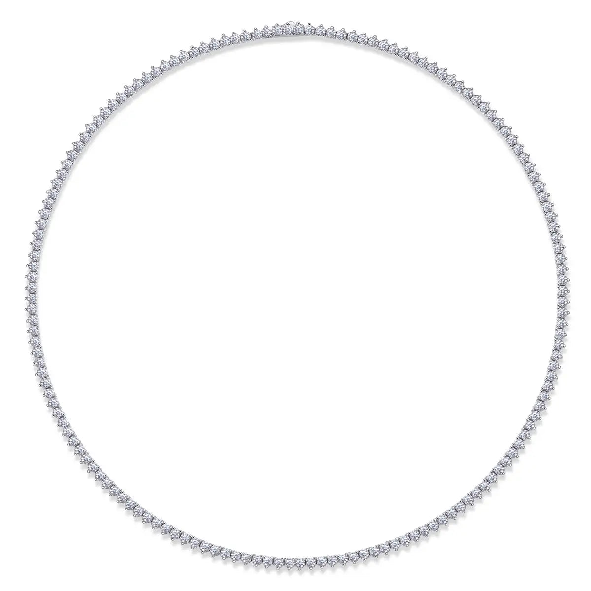 Solitude Luxury Fashion Set Mosan Diamond S925 Silver Necklace Rivaling Natural Diamonds - Lootquake