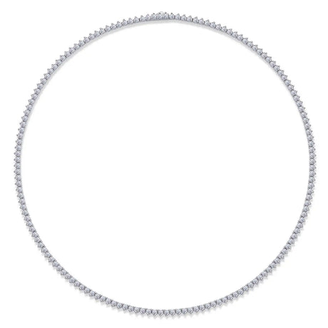Solitude Luxury Fashion Set Mosan Diamond S925 Silver Necklace Rivaling Natural Diamonds - Lootquake