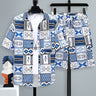 Men's Short-sleeved Suit Youth Student Leisure Sports Cool Shorts Two-piece Set - Lootquake