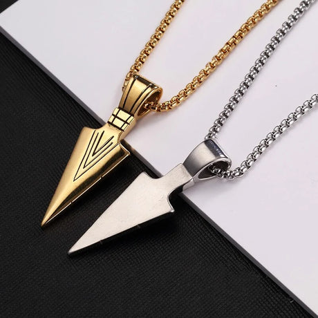 Arrow Head Pendant Long Chain Necklaces - Lootquake