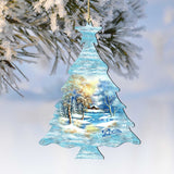 Adornos de madera para árbol de invierno de G. DeBrekht - Decoración navideña - 8198812