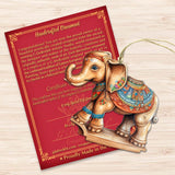 Carousel Elephants Wooden Ornaments Set of 3 by G. Debrekht - Christmas Decor - 8100192S3