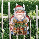Decoración navideña para puerta de juguetería de Papá Noel por G. DeBrekht - Decoración navideña de Papá Noel y muñeco de nieve - 8119172H