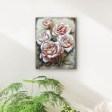 Glennville Rose Art Wooden Wall Art by Nature Wonders - Love Family Kids Decor - 95306B