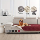 Waterproof & Non-Slip Dog Mattress Cover for Beds, Sofas, Cars | Super Soft Pet Blanket with Incontinence Protection | Machine Washable Furniture Protector Pad, Puppy Bedspread, Durable Dog Carpet