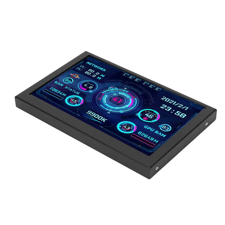 PC CPU Data Monitor 5in IPS USB C TYPE C Temperature Display PC CPU GPU RAM Data Monitor - Lootquake